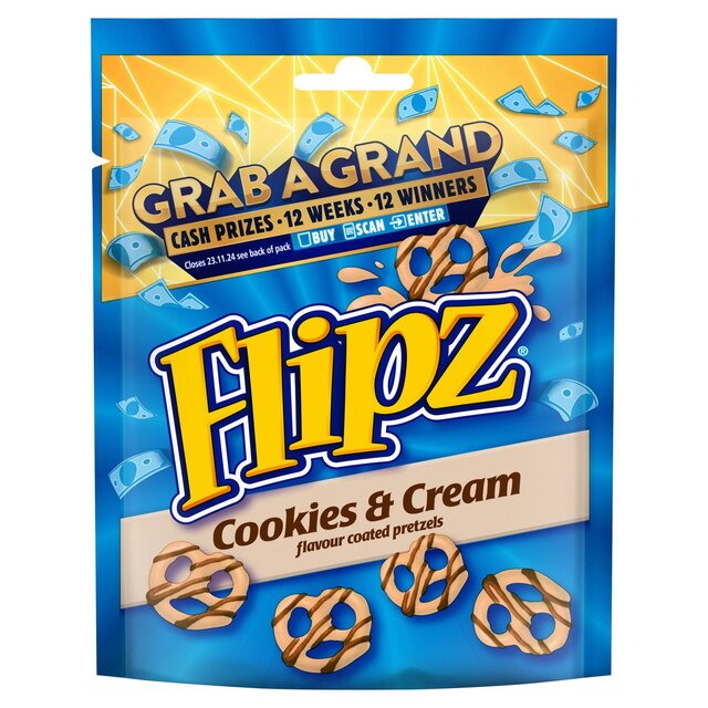 Flipz Cookies & Cream Pretzels   90g - McGrocer