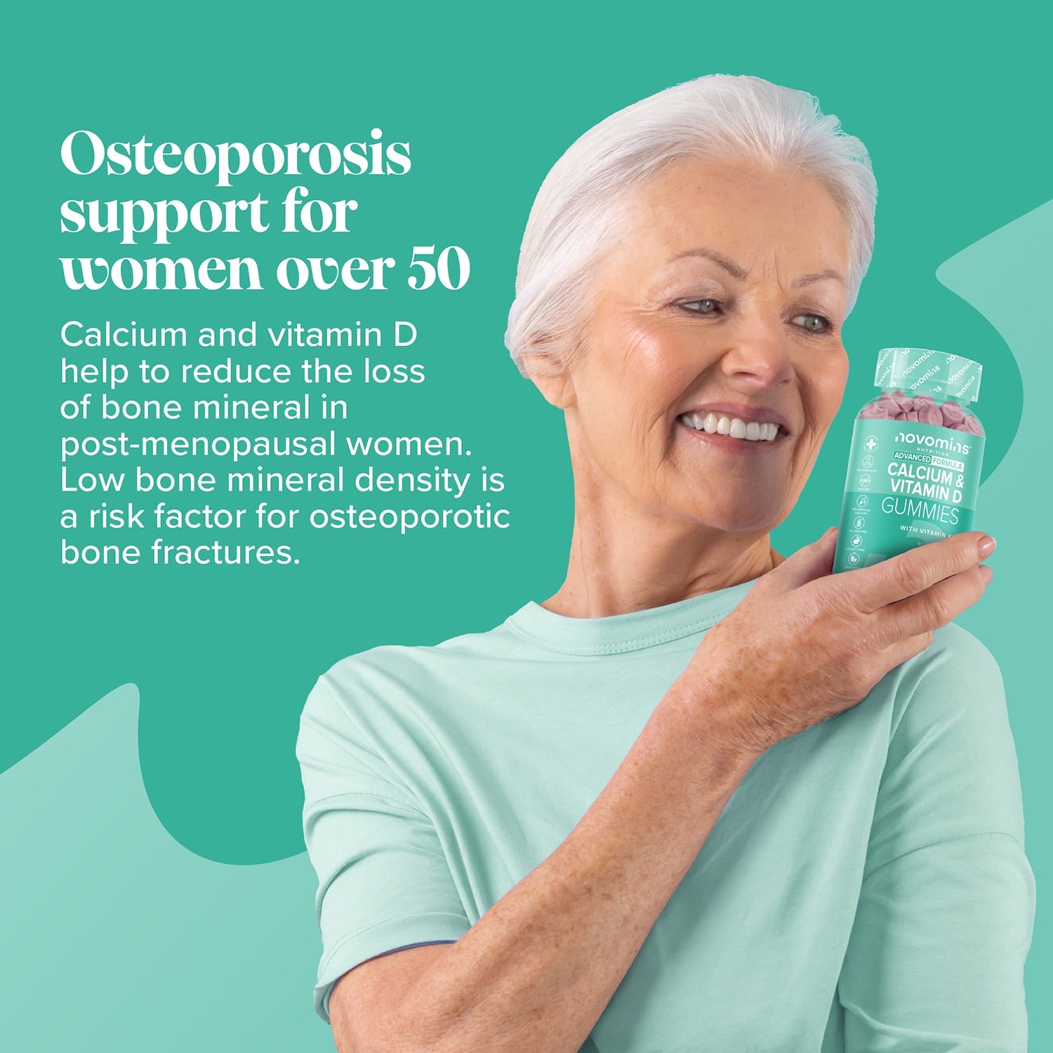 Novomins Calcium & Vitamin D 60 Gummies - 998858