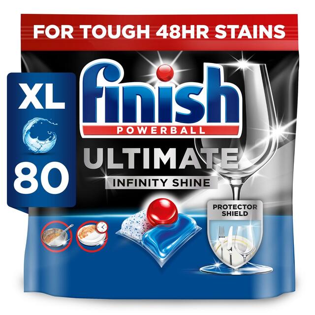 Finish Ultimate Infinity Shine Dishwasher Tablets   80 per pack - McGrocer