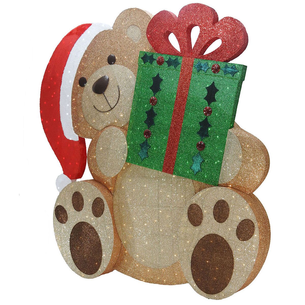 8.7ft (2.6M) Jumbo Bear with 600 LED Lights - McGrocer