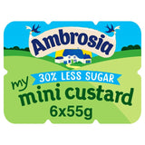 Ambrosia Custard Mini Pots 30% Reduced Sugar   6 x 55g - McGrocer