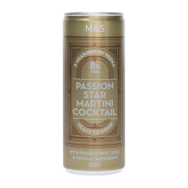 M&S Passion Star Martini Cocktail   250ml - McGrocer