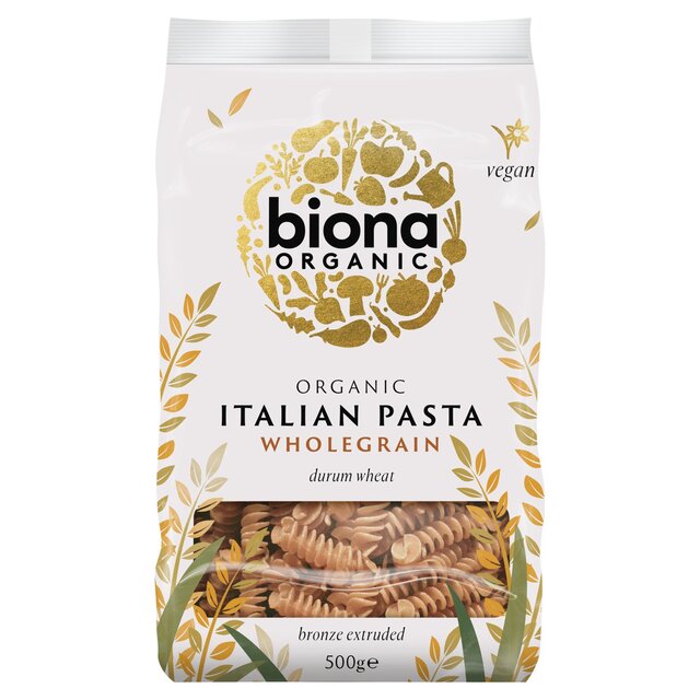 Biona Organic Whole Wheat Fusilli Pasta   500g - McGrocer