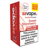 88Vape Any Tank E-Liquid Sweet Strawberry 50/50 10ml - McGrocer