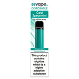 88Vape Disposable Cool Spearmint 600 Puffs - McGrocer