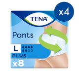 TENA Incontinence Pants Plus Large - 4 x 8 Pack Bundle GOODS Boots   