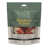 Bingham Farms Duck Wrapped Rawhide Donut   75g - McGrocer