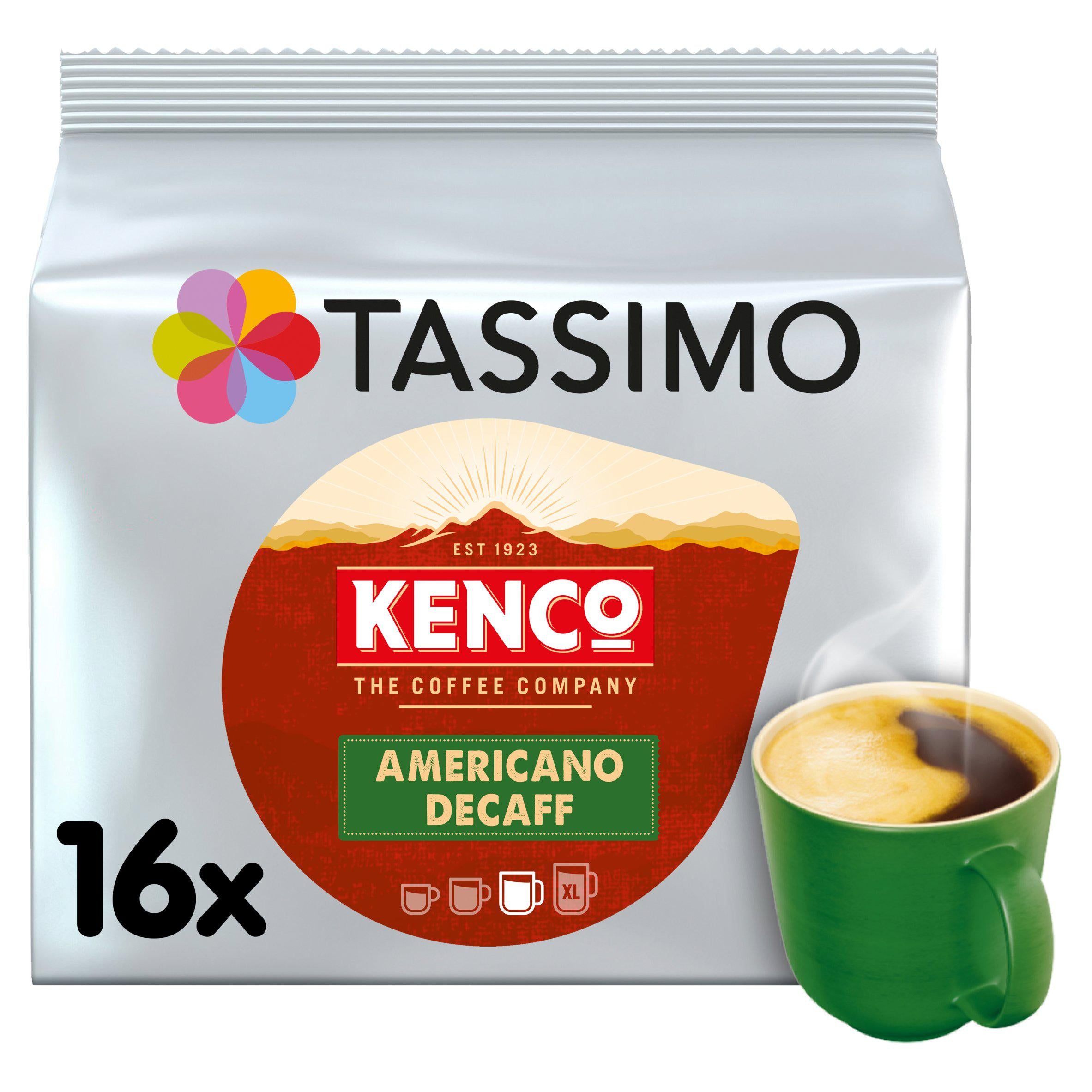 Tassimo Kenco Americano Decaff Coffee Pods x16 All coffee Sainsburys   