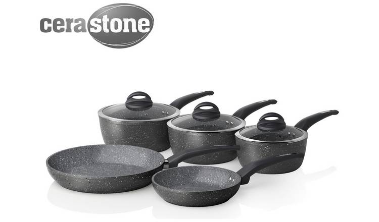Tower Cerastone 5pc Pan Set GOODS Argos