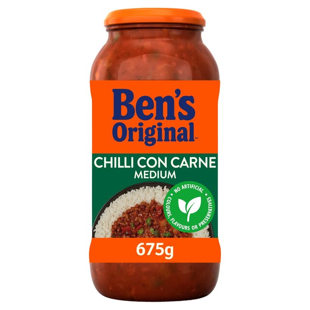 Ben's Original Medium Chilli Con Carne Sauce   675g - McGrocer