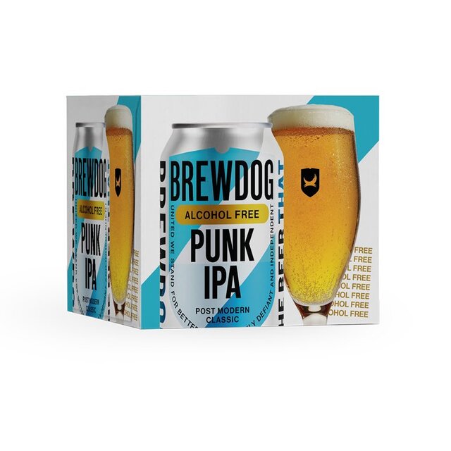 BrewDog Punk Alcohol Free IPA 0.5%   4 x 330ml - McGrocer