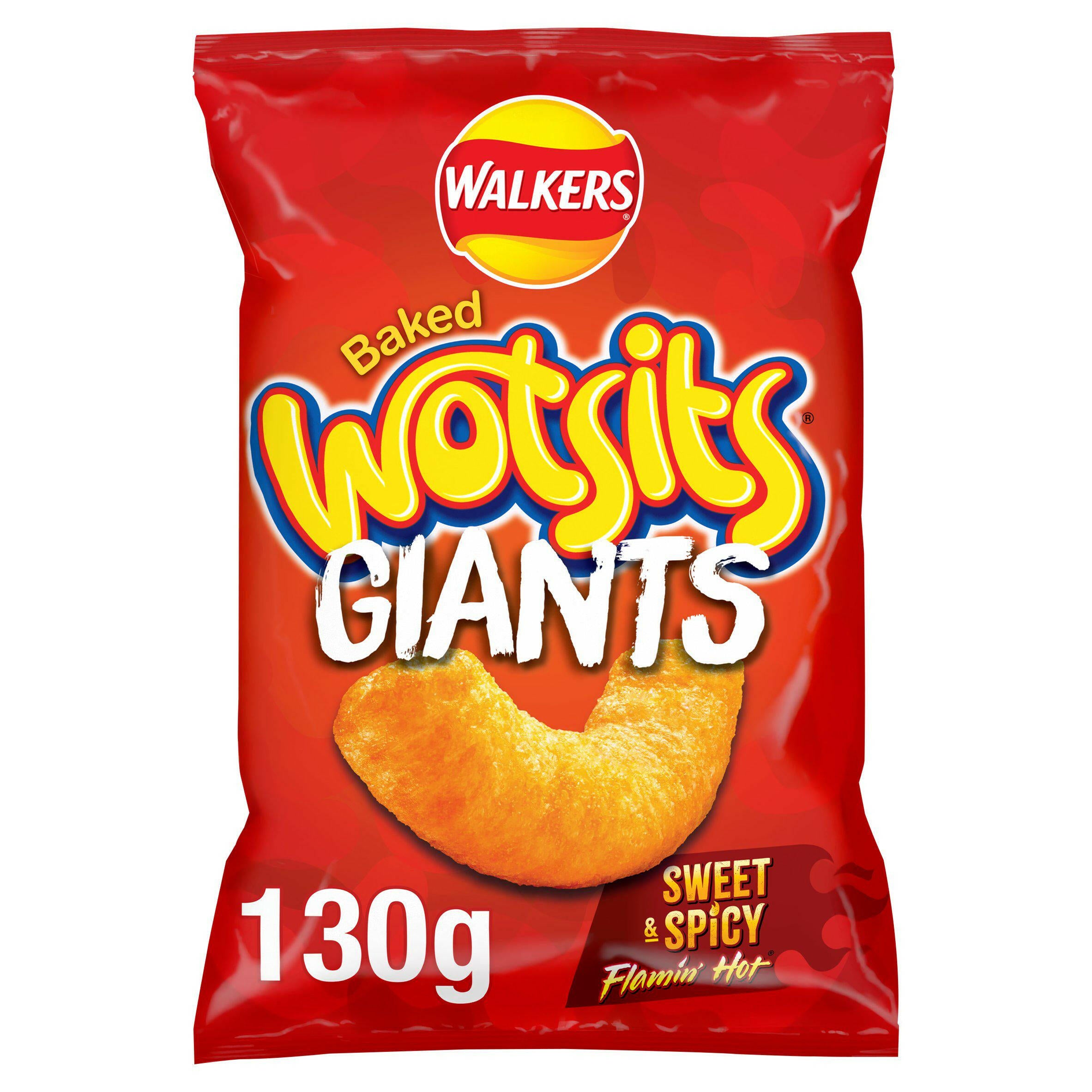 Walkers Wotsits Giants Sweet & Spicy Sharing Snacks Crisps 130g GOODS Sainsburys   