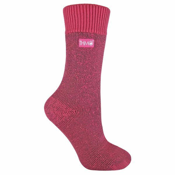 THMO Ladies Fleece Lined Winter Thermal Socks 4-8 UK GOODS Superdrug Pink  