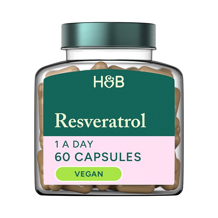 Holland & Barrett Resveratrol 250mg with Red Wine Extract 10mg 60 capsules - McGrocer