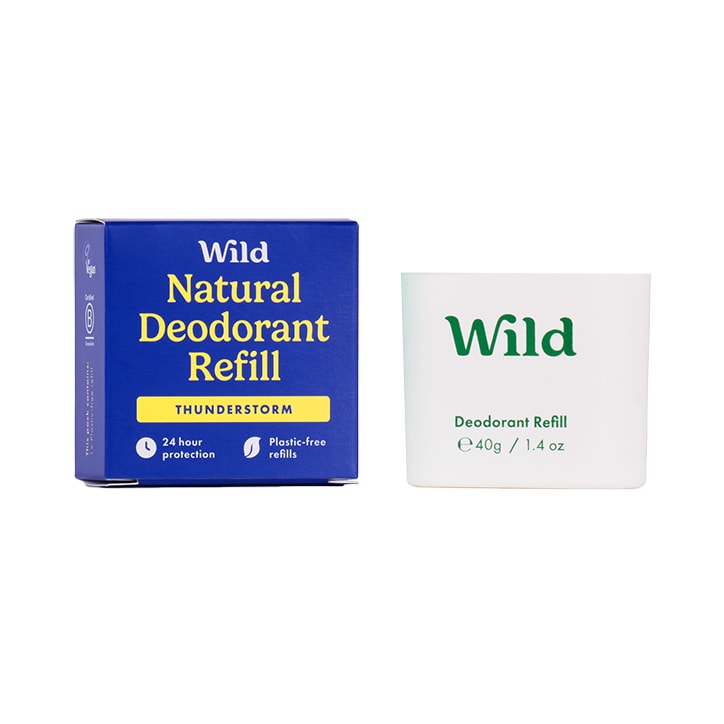 WILD Pomegranate & Pink Peppercorn Natural Deodorant Refill 40g - McGrocer