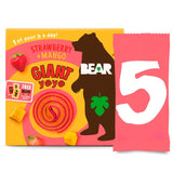 BEAR GIANT Fruit Yoyos Strawberry & Mango Multipack   5 x 20g - McGrocer
