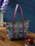 Black Tropical Print Lunch Bag