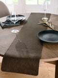Black Reversible Soft Faux Leather Dining Table Centrepiece