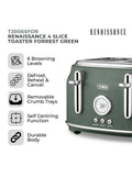 Tower Grey Renaissance 4 Slice Toaster