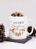 Personalised Elf & Reindeer Christmas Mug by Loveabode