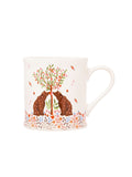 Cath Kidston Set of 4 Cream Oh My Heart Mugs