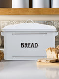 Maison by Premier Black Grocer Metal Bread Bin