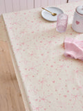 Pink Hearts and Bows Wipe Clean Tablecloth