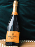 DrinksTime Yellow Veuve Clicquot Label Brut Champagne