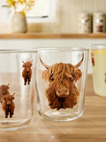 Set of 4 Clear Hamish the Highland Cow Tumblers