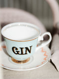 Yvonne Ellen Multi Boozy Gin Teacup and Saucer