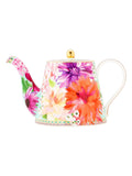 Maxwell & Williams Blue Teas and C's Dhalia Daze 1L Teapot with Infuser
