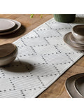 Gallery Home White Diamond Weave Small Table Runner