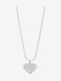 Simply Silver Silver Tone 925 Cubic Zirconia Cut Out Heart Pendant