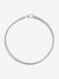 Simply Silver Silver Sterling 925 Fine Flat Snake Chain Bracelet