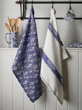 Burleigh X Bedeck Of Belfast 2 Pack Blue Calico Tea Towels