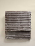 Fleece Ribbed Throw