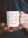 Personalised "Happy Father's Day" Mug and Coaster Set by Loveabode