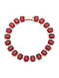 Lauren Ralph Lauren Gold Siam Red Stone Flex Bracelet