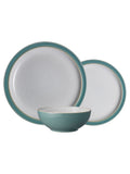 Denby 12 Piece Fern Green Elements Dinnerware Set