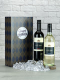 Le Bon Vin Happy Birthday Italian Red & White Wine Duo Boxed Gift