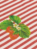 Wylder Candy Cane Strawberry Stripes 180x35cm Table Runner