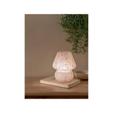 George Home Pink Mushroom Portable Battery Table Lamp