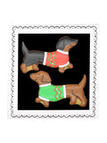 Biscuiteers Hand-Iced Christmas Sausages Letterbox