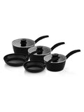 Swan 5 Piece Black Stealth Cookware Set with Superior Ceramic Compatible