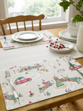 Catherine Lansfield Natural Christmas Town Cotton Dining Placemat