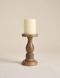 Wooden Tall Pillar Candle Holder