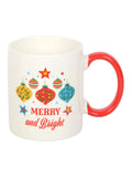Something Different White Merry and Bright Bauble Mug