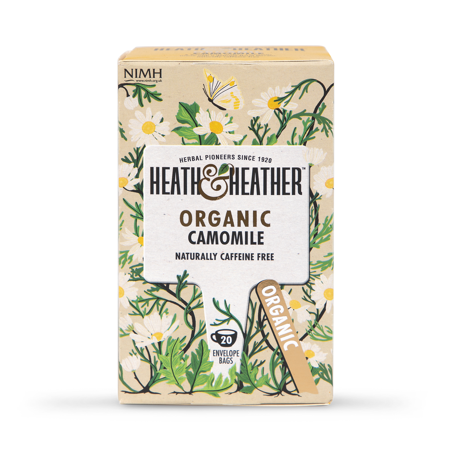 Heath & Heather Organic Green Tea 20 Tea Bags - 998564