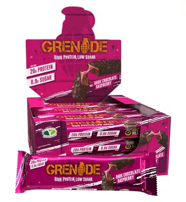 Grenade Carb Killa High Protein Bar Dark Chocolate Raspberry - 60g x 12 Bars - McGrocer