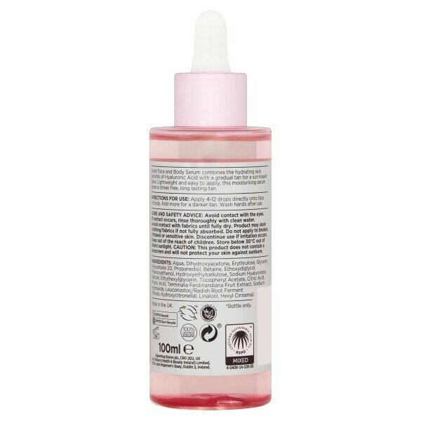Superdrug Solait Tan Drops with Hyaluronic Acid 100ml GOODS Superdrug   